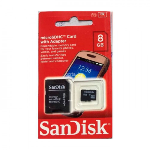 Карта памяти SanDisk 8gb