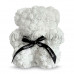 Белый мишка из роз Oh My Teddy 25 см