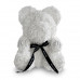 Белый мишка из роз Oh My Teddy 40 см