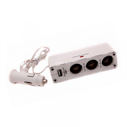 Тройник прикуривателя с USB разъемом