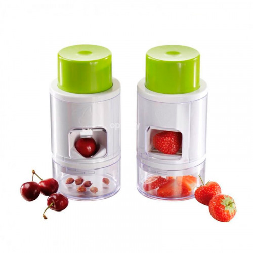 Прибор для удаления косточек 2-в-1 Cherry pitter & strawberry slicer