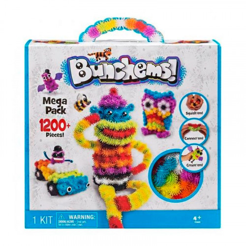 Конструктор - липучка Банчемс (Bunchems) 1200 деталей
