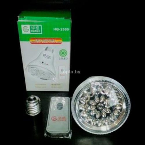 Лампа светодиодная аккумуляторная 25LED (HG-2300)