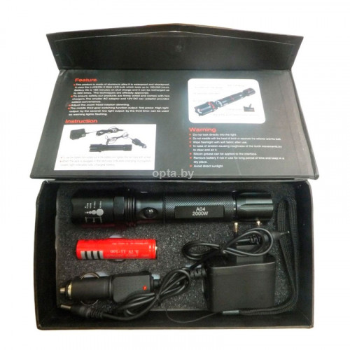 Фонарь аккумуляторный А04 FLASHLIGHT