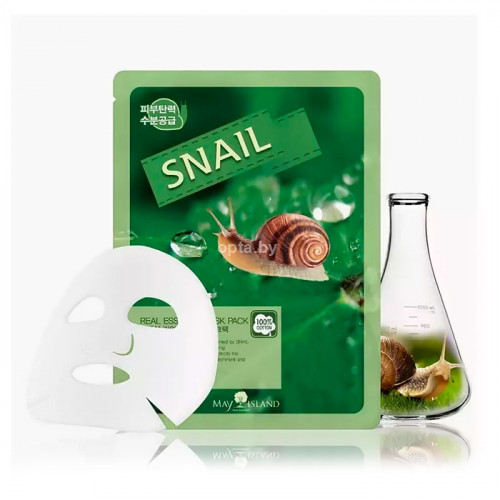 Тканевая маска для лица Real Essence Mask Pack Snail 