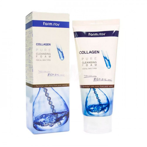 Пенка очищающая с коллагеном FarmStay Collagen Pure Cleansing Foam