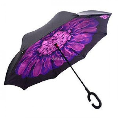 Обратный ветрозащитный зонт Up-brella цветок 