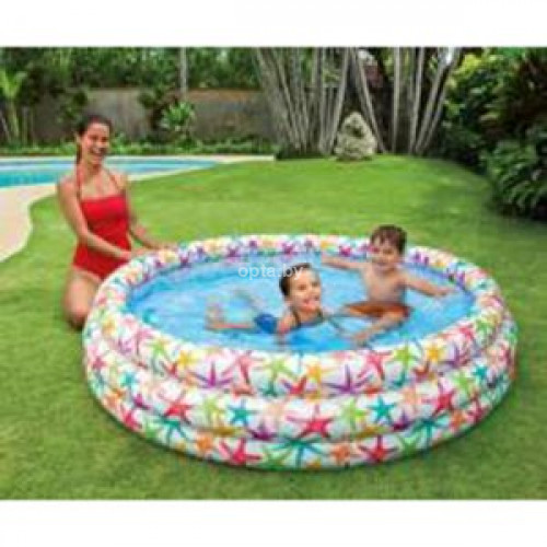 Надувной детский бассейн "Flowers" 168х40см Intex