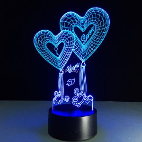 3D светильник "I Love You" беспроводной