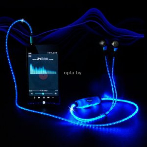 Светящиеся LED наушники