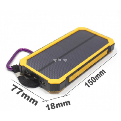 Power Bank на солнечных батареях Solar Charger 5200 mAh (желтый) 