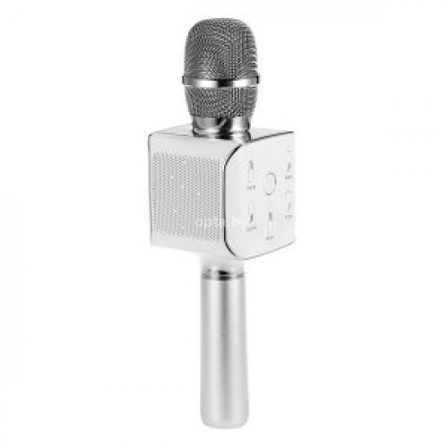 Караоке микрофон MicGeek Q9 с встроенной колонкой (серебро) 