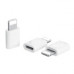 Набор переходников OTG USB 2.0 для iPhone (10 шт, белый)
