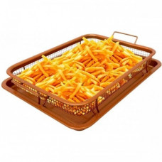 СЕТКА-КОРЗИНКА ДЛЯ ДУХОВКИ, ФРИТЮРА И БАРБЕКЮ Crispy Tray+