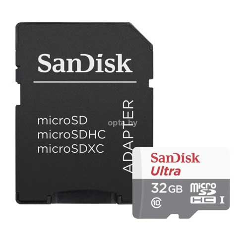 Карта памяти Micro SDHC Card SanDisk (10 class) 32 гб
