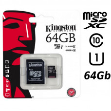 Карта памяти Micro SDHC Card Kingston (10 class) 64 гб