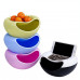 Двойная тарелка для снеков (семечек, орехов) с подставкой для телефона Creative and Fashionable Fruit Platter