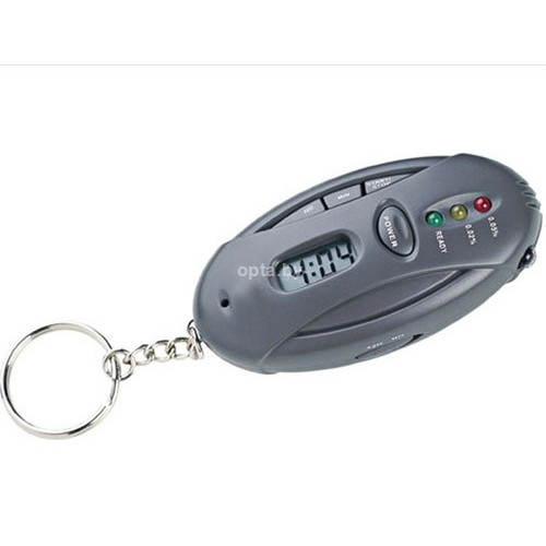 Алкотестер-брелок ALCOHOL BREATH TESTER AND TIMER WITH FLASHLIGHT